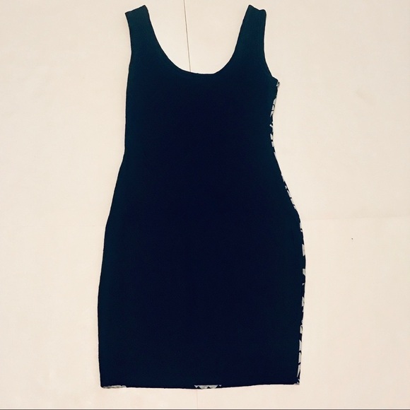 Xhilaration Black & White Patterned Bodycon Dress - Picture 4 of 4